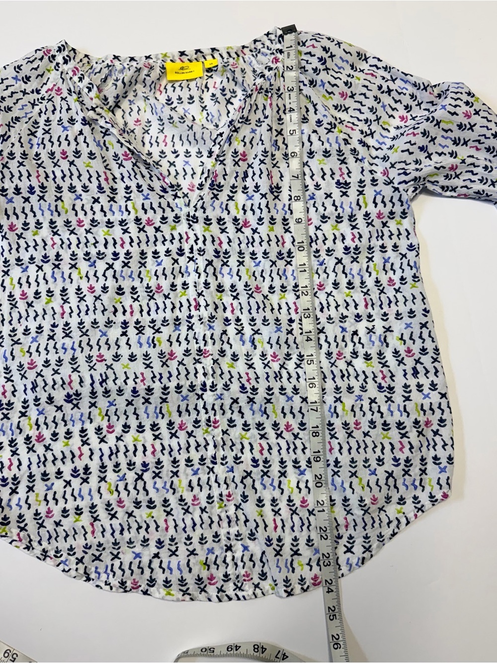 Roller Rabbit Light Blue Printed Button-Down Shirt - Picture 5 of 7